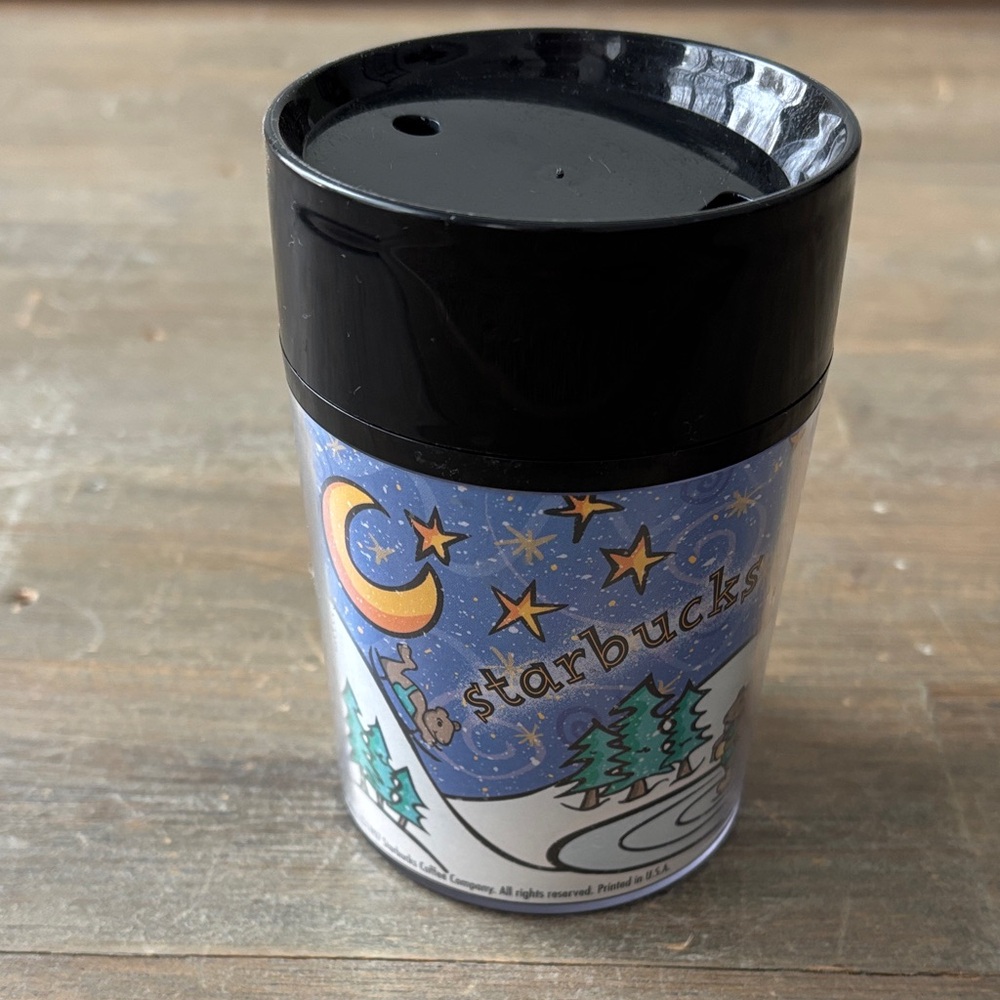 Vintage 1997 Starbucks “Bearista” travel coffee cup